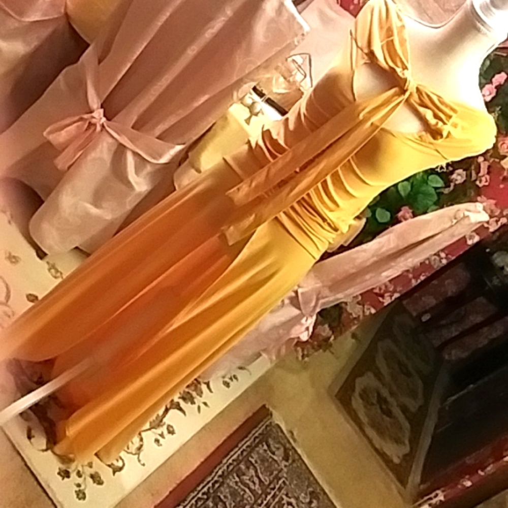 mustard color dress